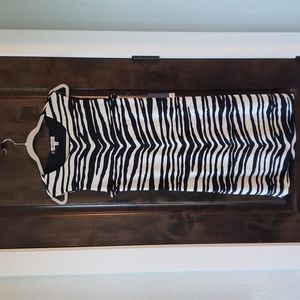 NWT Backless Zebra Animal Print Sleeveless Dress